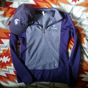 Under Armour Winona State zip up and hat